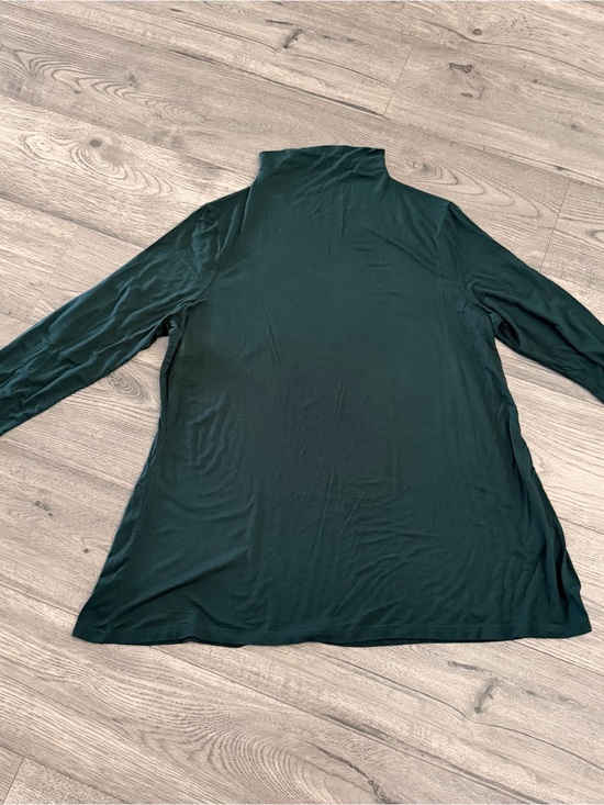 Daily Ritual Tops - Daily Ritual Dark Teal Mock Neck Long Sleeve Top